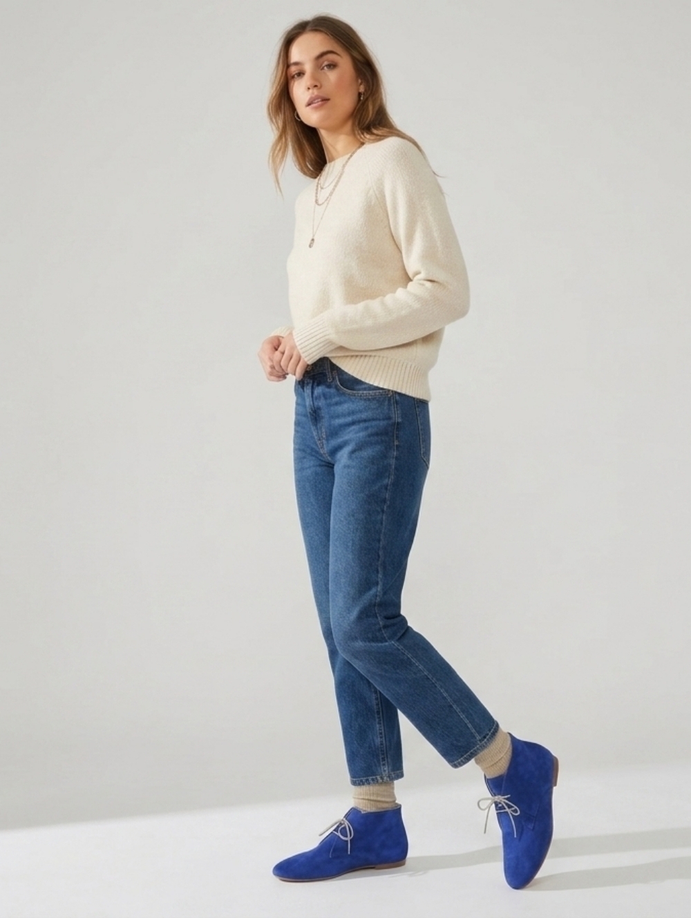 Steven by Steve Madden Blue Tobyy Suede Chukkas
